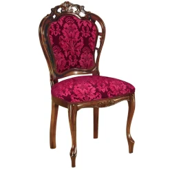 Polsterstuhl in Dunkelrot & Nussbaum - Ursanna^Wohnen New