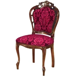 Polsterstuhl in Dunkelrot & Nussbaum - Ursanna^Wohnen New