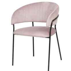 Polsterstuhl in Rosa & Schwarz - Cementa^Wohnen New