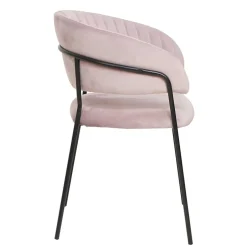 Polsterstuhl in Rosa & Schwarz - Cementa^Wohnen New