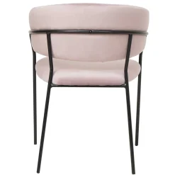 Polsterstuhl in Rosa & Schwarz - Cementa^Wohnen New