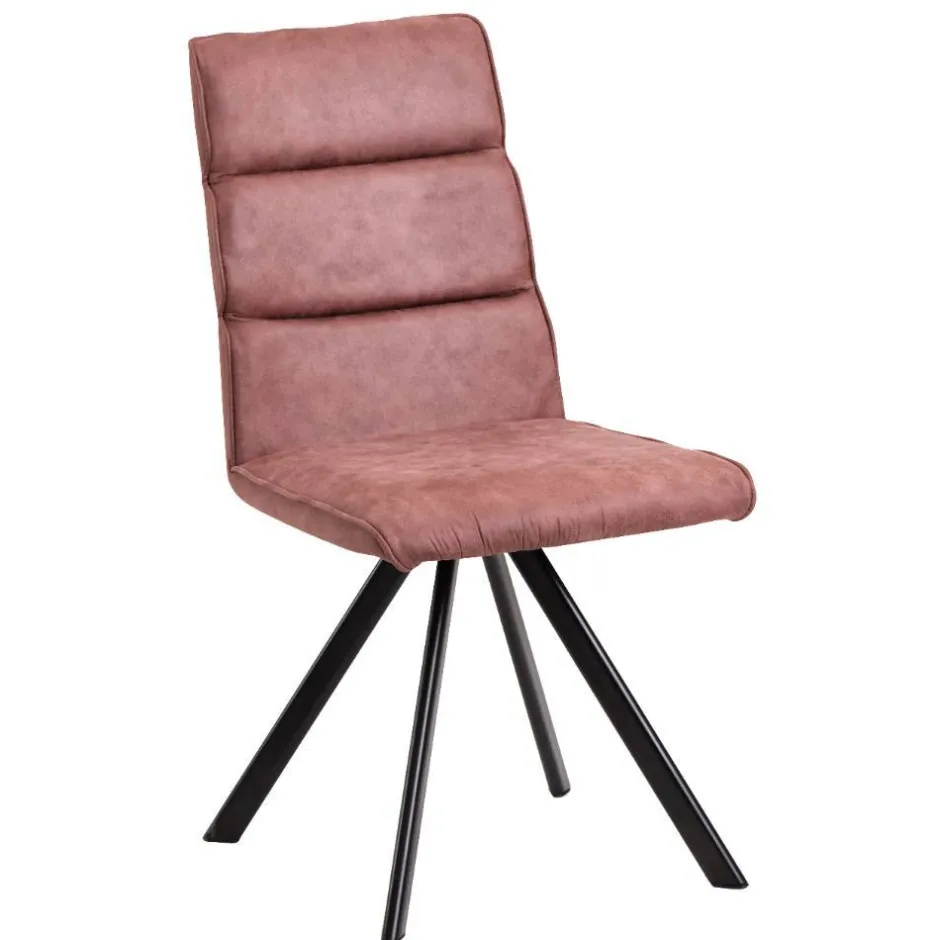 Polsterstuhl in Rosenholz - Isabelon (2er Set)^Wohnen Outlet