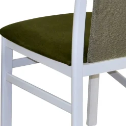 Polsterstuhl in Weiß & Grün - Suena (2er Set)^Wohnen Outlet