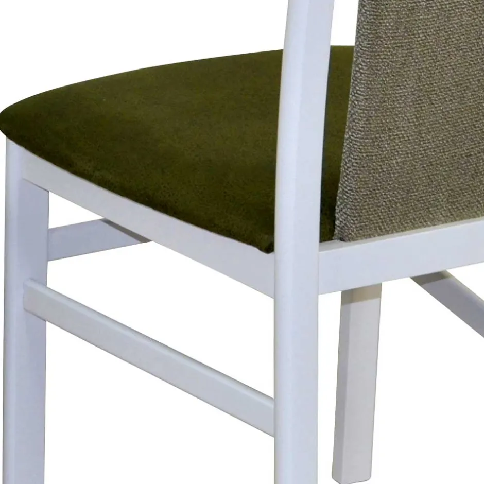 Polsterstuhl in Weiß & Grün - Suena (2er Set)^Wohnen Outlet