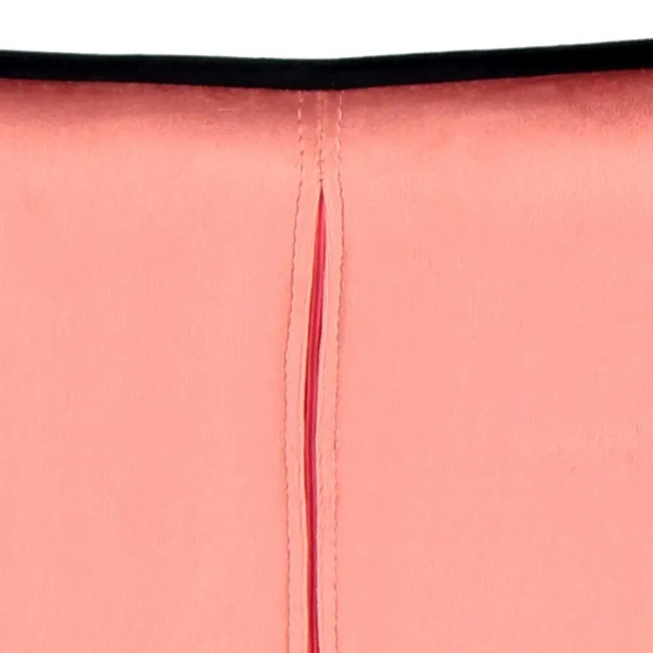 Polsterstuhl mit Armlehnen in Rosa Schwarz - Elliot^Wohnen Sale