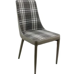 Wohnen Polsterstuhl mit Karomuster - Kapitalia (2er Set)