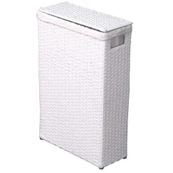Wohnen Polyrattan Wäschekorb Tropez in Weiß
