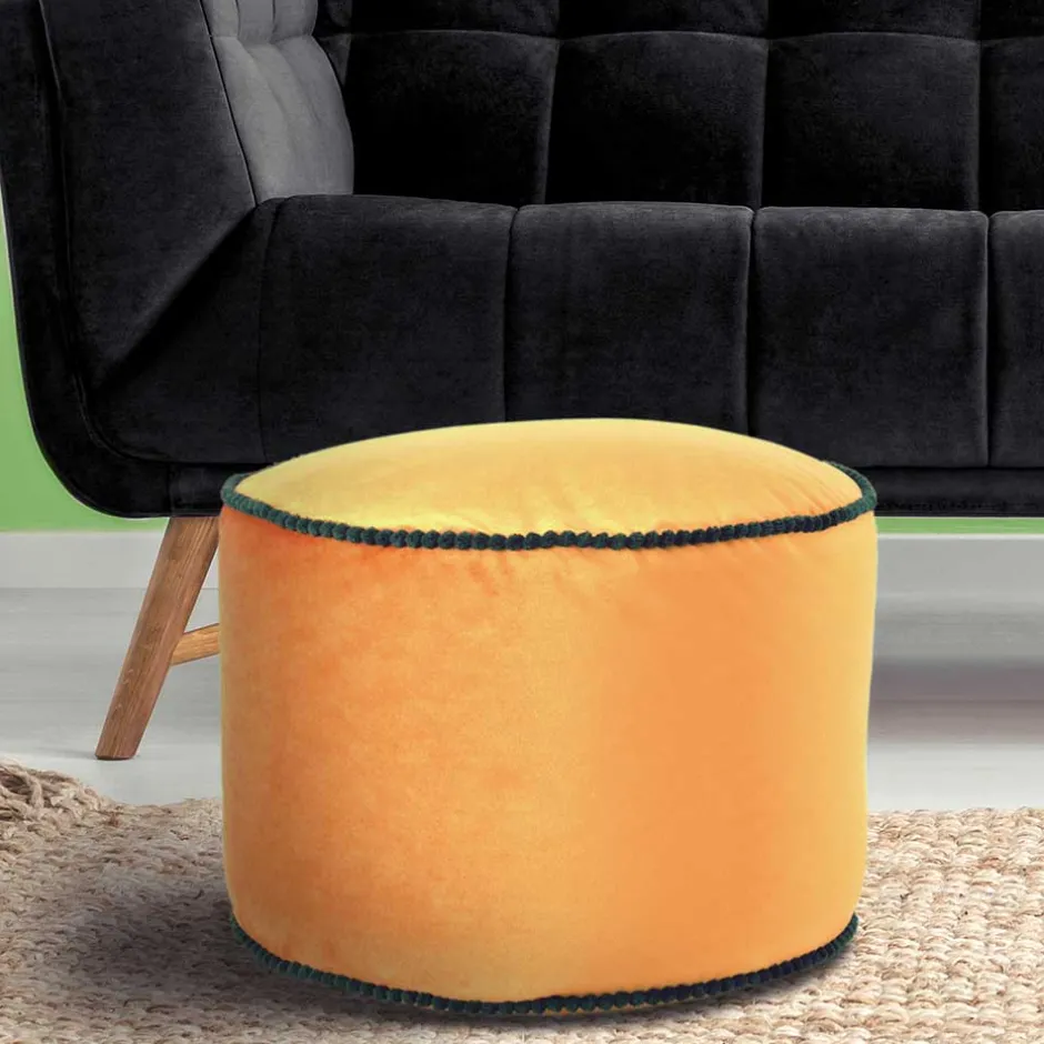 Pouf Yogakissen in Bronze Samt - Ynvinata^Wohnen Outlet