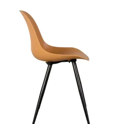 Wohnen PP Schalenstühle in Ocker - Sayetton (2er Set)