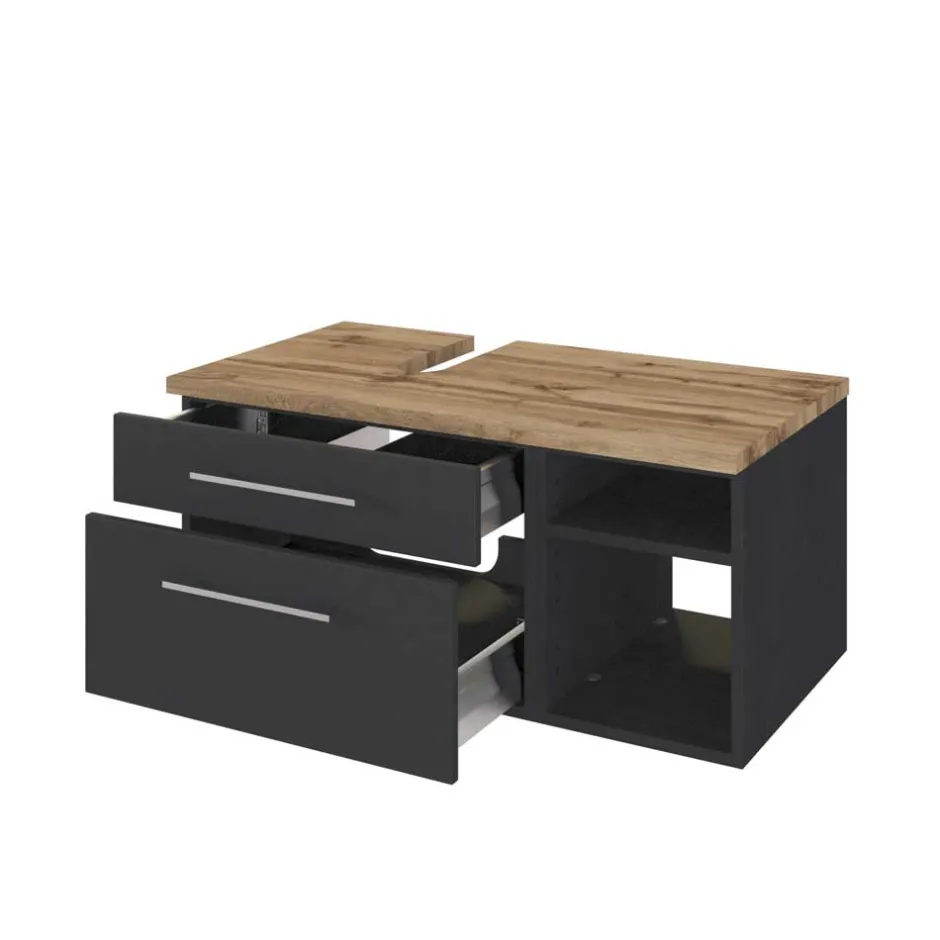 Praktischer Unterbeckenschrank mit Regal - Estregos^Wohnen New