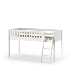 Kinder Wohnen Prinzessin Spielbett Hochbett in Weiß - Brusetta