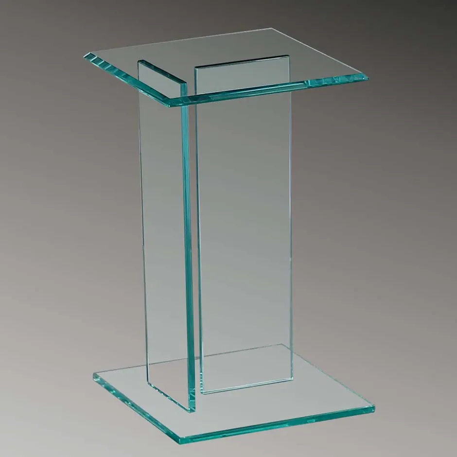 Quadrat Blumensäule aus transparentem Glas - Nadia^Wohnen Best