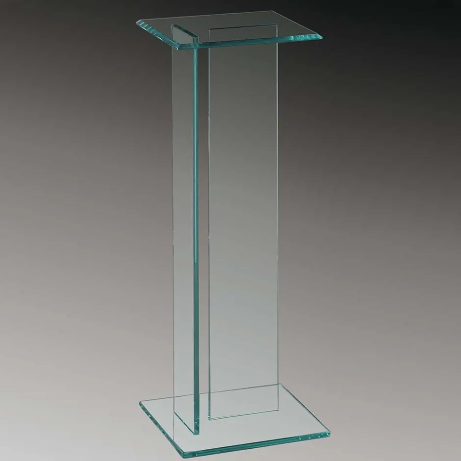 Quadrat Blumensäule aus transparentem Glas - Nadia^Wohnen Best