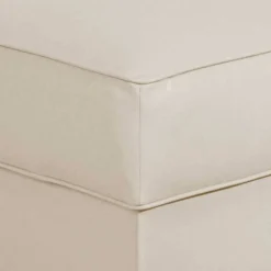 Quadrat Hocker in Beige Kunstleder - Charleen^Wohnen Hot