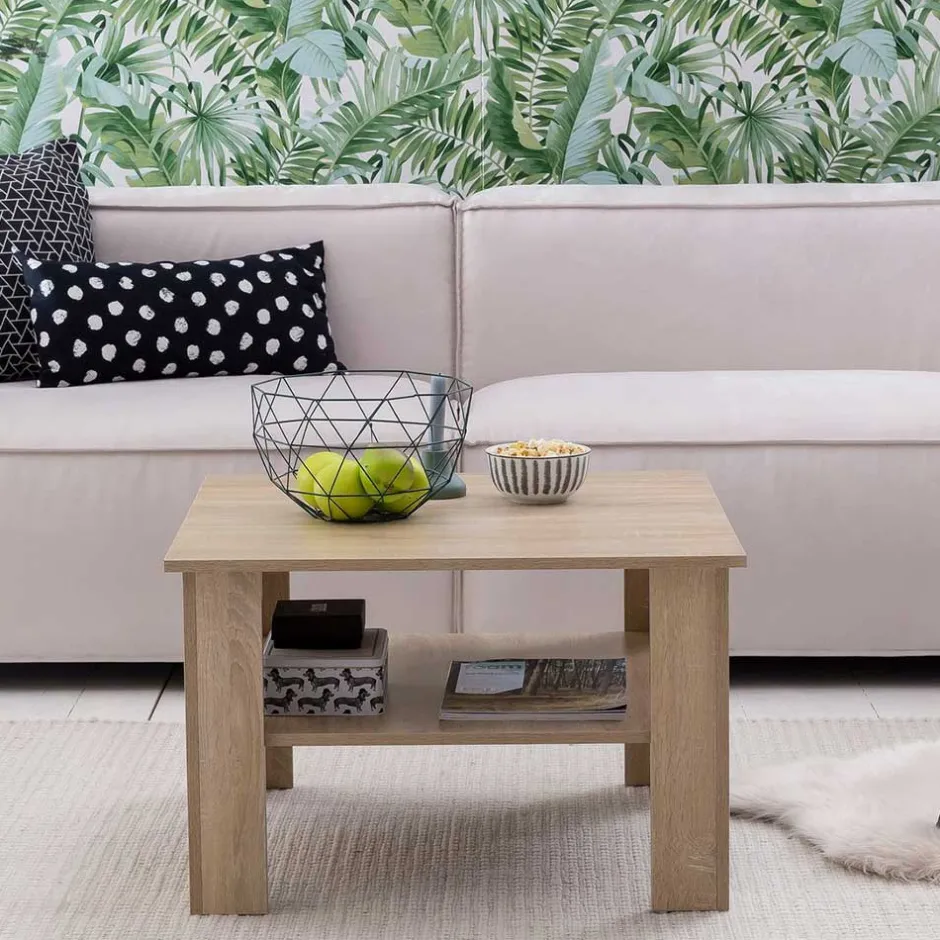 Quadrat Sofatisch in Holz Nachbildung - Zero^Wohnen Hot