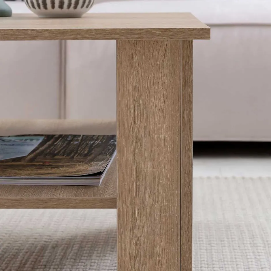 Quadrat Sofatisch in Holz Nachbildung - Zero^Wohnen Hot