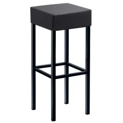 Quadrat Tresenhocker in Anthrazit & Schwarz - Madrid^Wohnen New