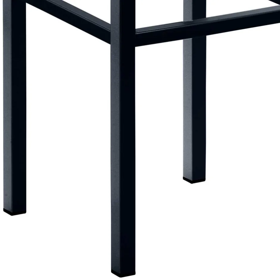 Quadrat Tresenhocker in Anthrazit & Schwarz - Madrid^Wohnen New