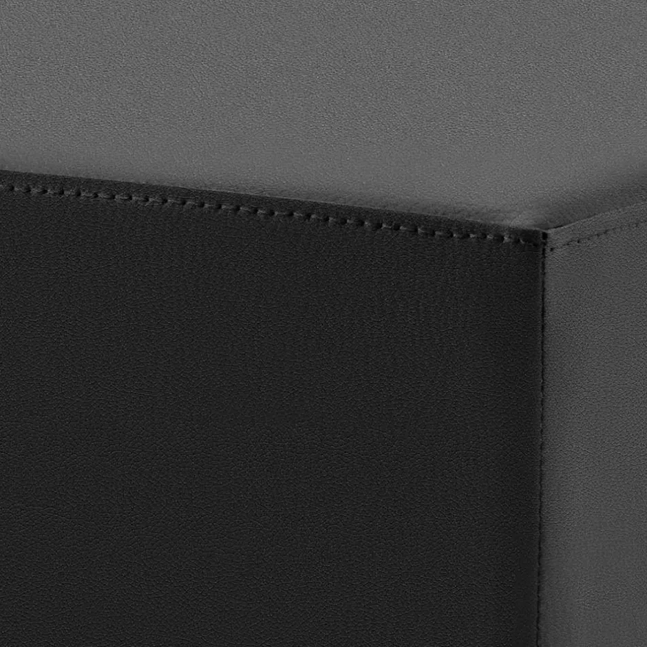 Quadrat Tresenhocker in Anthrazit & Schwarz - Madrid^Wohnen New