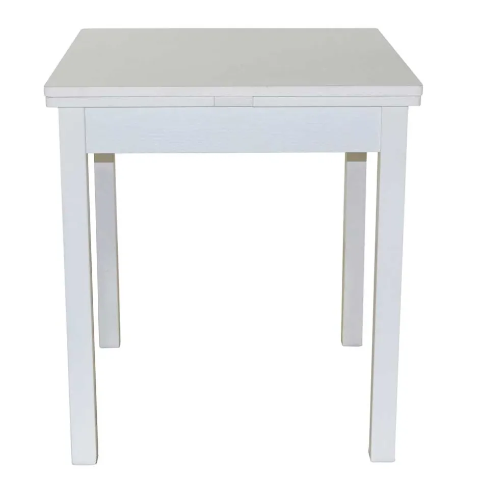 Wohnen Quadratische Essgruppe mit Ausziehtisch - Mosca (fünfteilig)