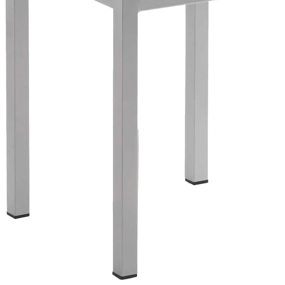 Quadratischer Barhocker in Beige Microfaser - Garrysa^Wohnen Discount