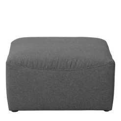 Quadratischer Couchhocker in Anthrazit - Telrama^Wohnen Outlet
