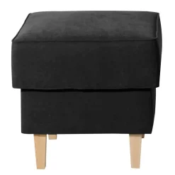 Wohnen Quadratischer Couchhocker aus Velours - Lirionica