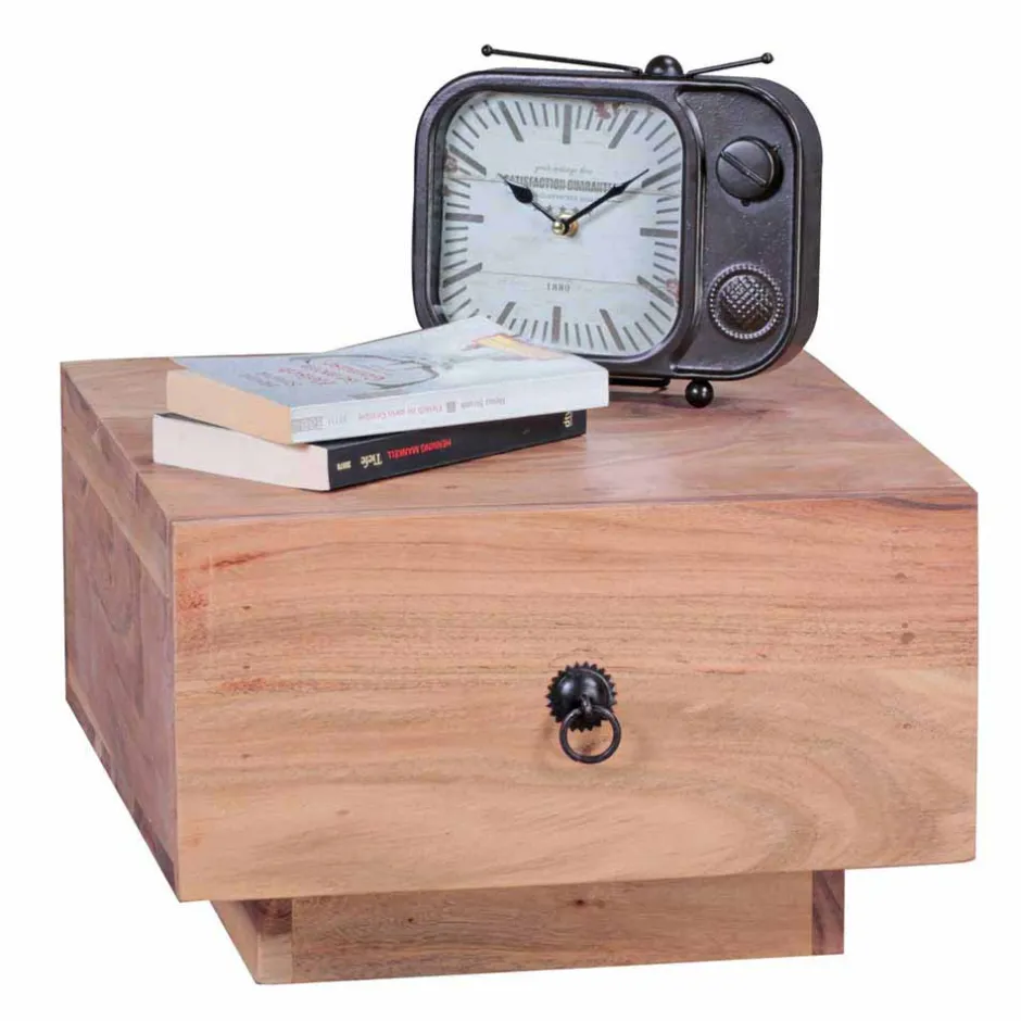 Wohnen Quadratischer Design Nachttisch Vislan mit Schublade