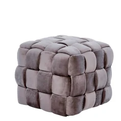 Quadratischer Hocker in Flechtoptik - Malivia^Wohnen Sale