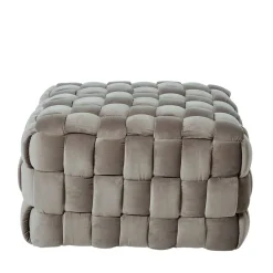 Quadratischer Hocker in Flechtoptik - Malivia^Wohnen Sale