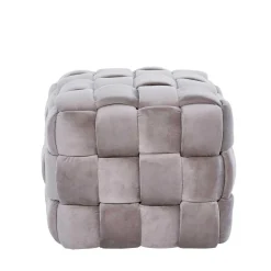 Quadratischer Hocker in Flechtoptik - Malivia^Wohnen Sale