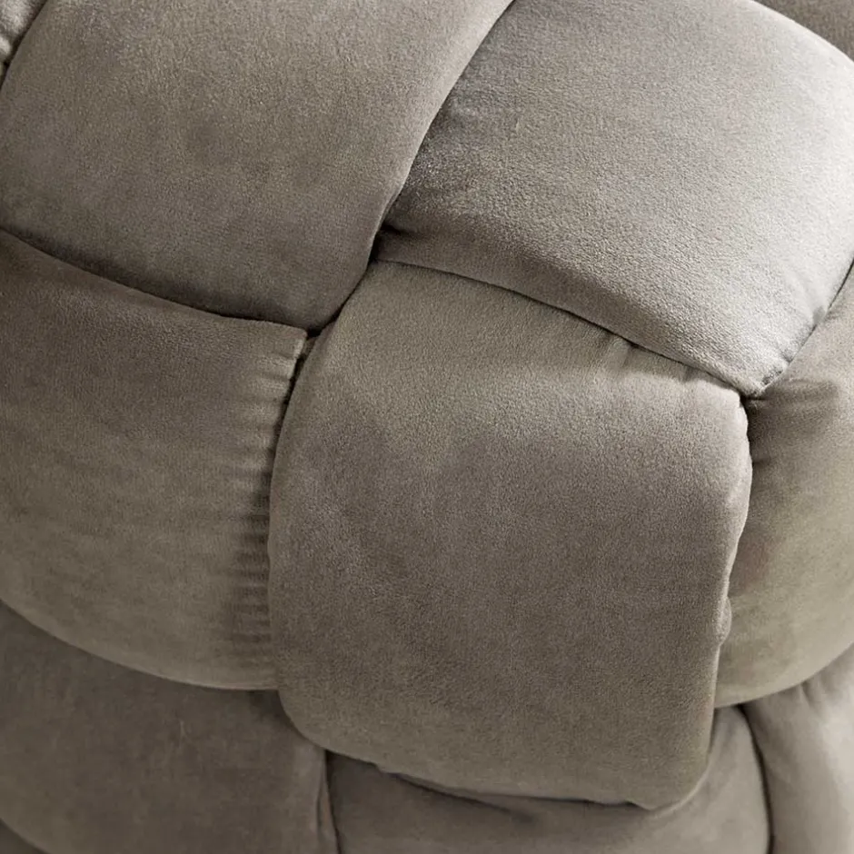 Quadratischer Hocker in Flechtoptik - Malivia^Wohnen Sale