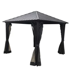 Quadratischer Pavillon mit festem Dach - Blances^Wohnen Best