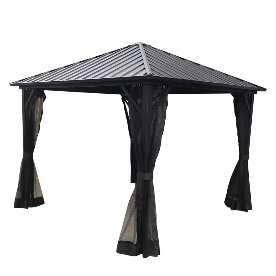 Quadratischer Pavillon mit festem Dach - Blances^Wohnen Best