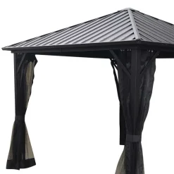 Quadratischer Pavillon mit festem Dach - Blances^Wohnen Best