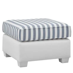 Quadratischer Polsterhocker gestreift - Ganbriassa^Wohnen Discount