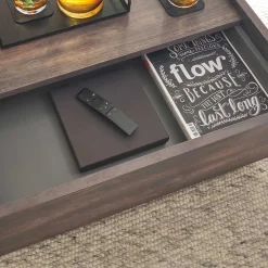 Quadratischer Wohnzimmertisch mit Staufach - Mundo^Wohnen New