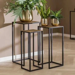 Quadratisches Blumensäulen Set - Christine (dreiteilig)^Wohnen