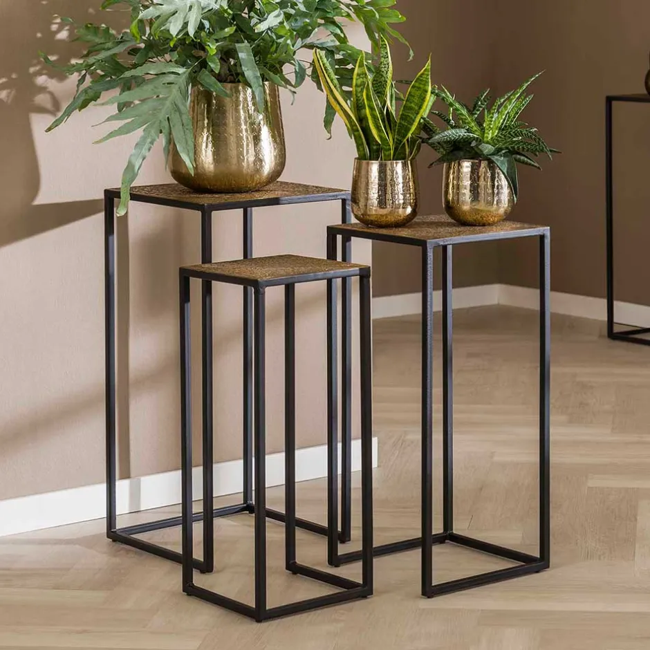 Quadratisches Blumensäulen Set - Christine (dreiteilig)^Wohnen