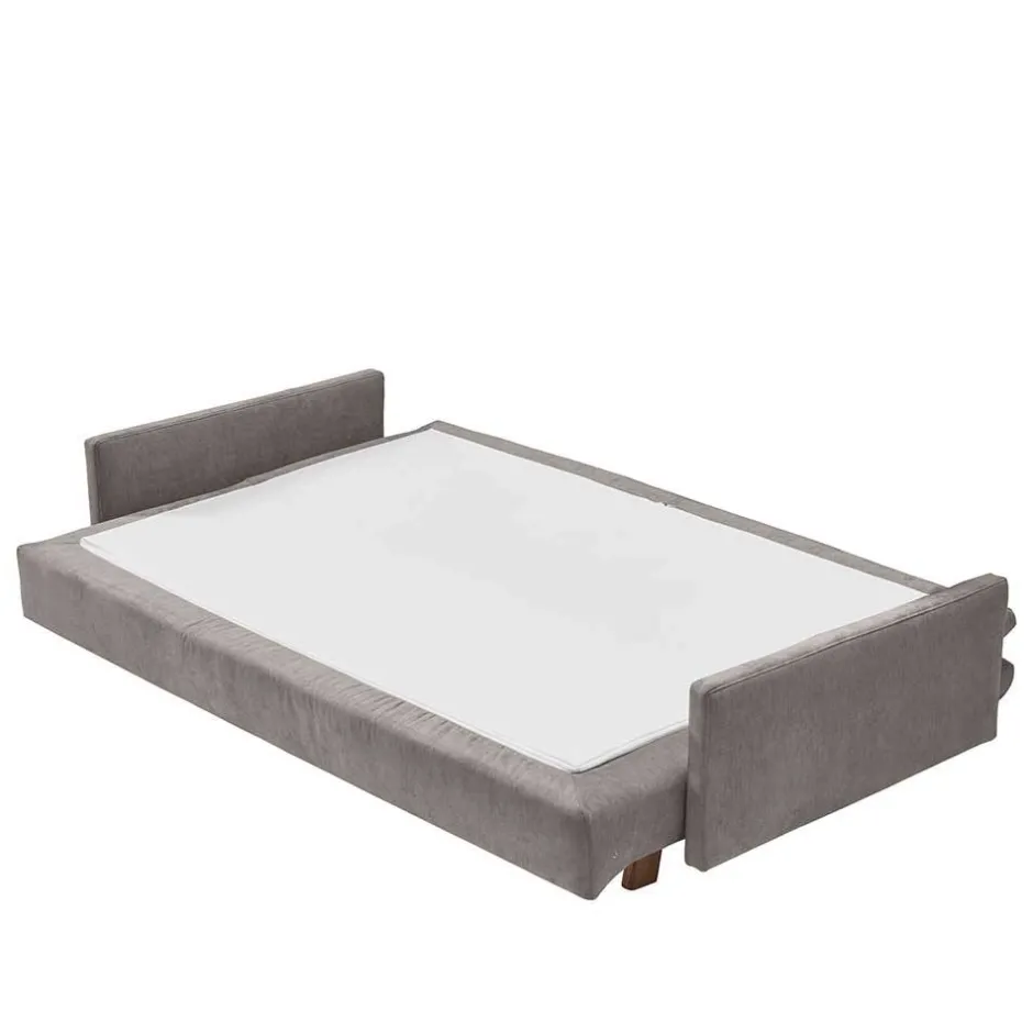 Wohnen Querschläfer Schlafcouch in Beigegrau - Backbeat