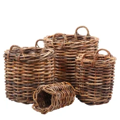 Wohnen Rattan Körbe von Hand geflochten - Norjan (vierteilig)