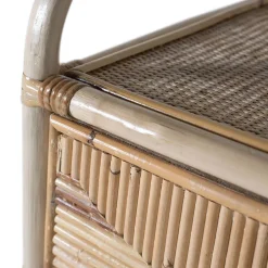 Rattan Nachtkonsole mit zwei Ablagen - Robin^Wohnen Clearance