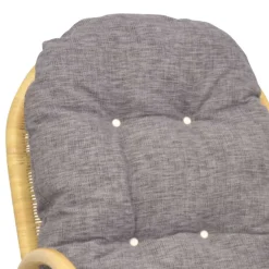 Wohnen Rattan Schaukelstuhl in Natur - Paleara