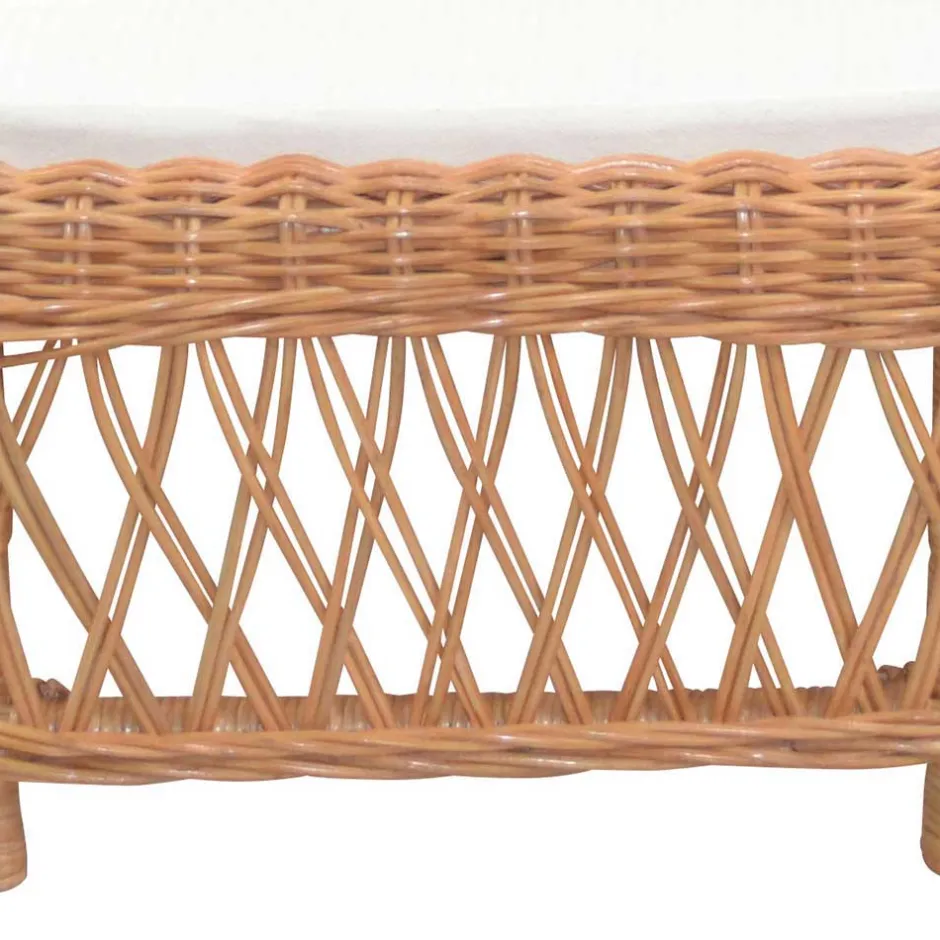 Rattanssessel Hawaii mit ausziehbarem Fußteil^Wohnen Discount