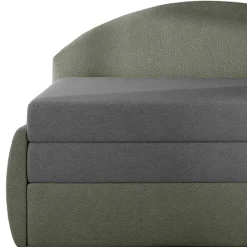 Wohnen Recamiere Bettcouch in Hellgrau und Grau - Seymour