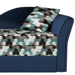 Recamiere mit Bettfunktion mit mehrfarbigem Wabenmuster - Reading^Wohnen