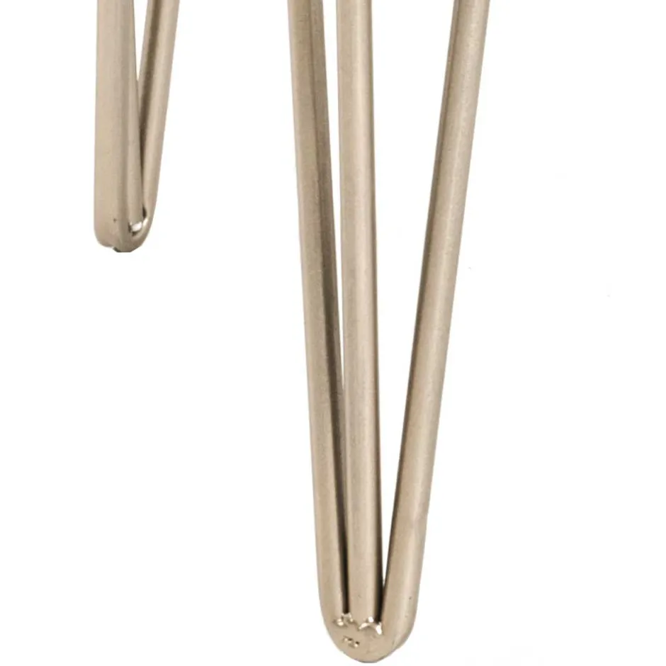 Wohnen Rechteckiger Beistelltisch mit Spiegelglas Platte - Fire