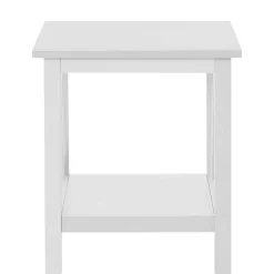 Rechteckiger Beistelltisch in Weiß lackiert - Lydia^Wohnen Outlet