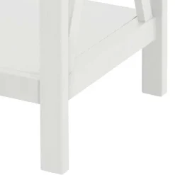 Rechteckiger Beistelltisch in Weiß lackiert - Lydia^Wohnen Outlet