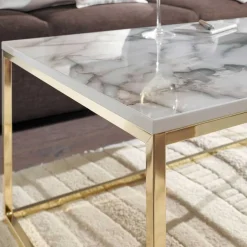 Rechteckiger Couchtisch in Marmor Optik - Saneb^Wohnen Sale